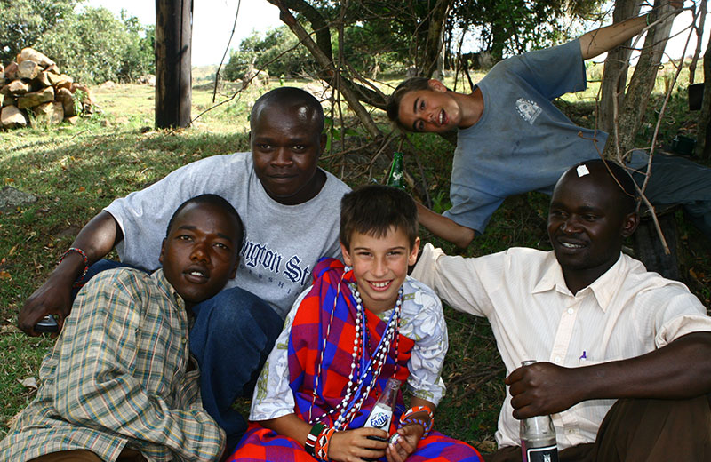 Paul and Maasai friends
