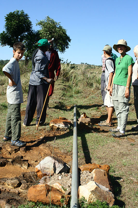 Clean water flowing to Enoosaen village as part of phase 1 of the water project