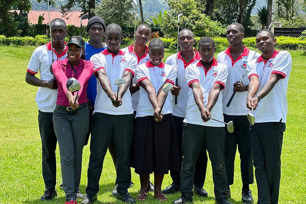 Students of the Victory Africa Ministries Golf Program