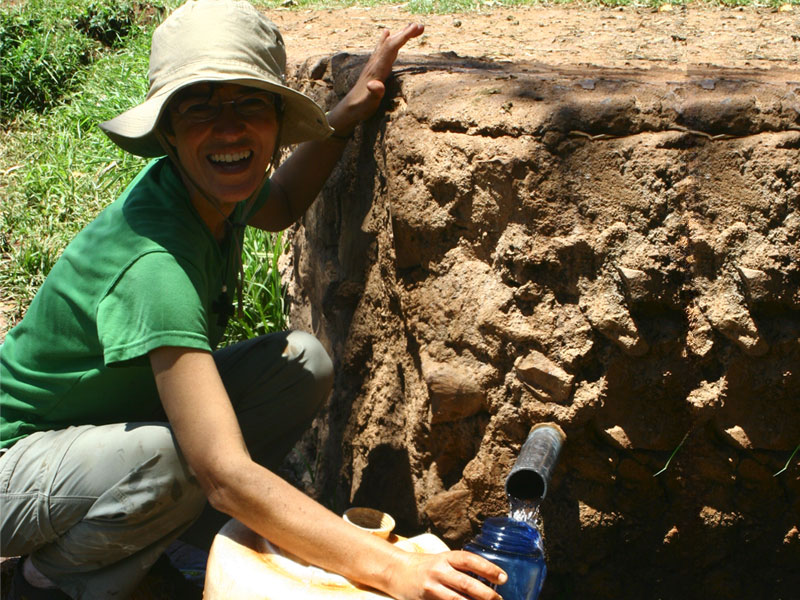 Completed phase 1 of the water project: Source of clean water for the people of Enoosaen