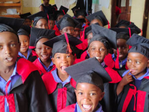 Photo of Janet and fellow graduates